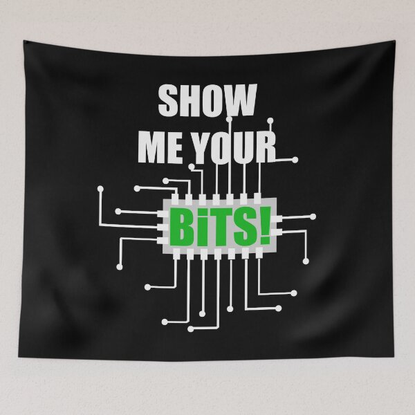 Item preview, Show me your bits! Funny nerds geek CPU vintage designed and sold by Argentini.