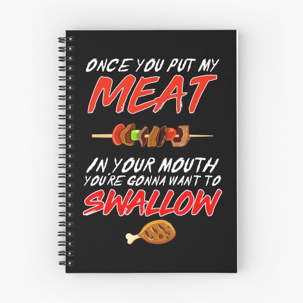 Item preview, Dirty Adult Gift design | Meat in Your Mouth | BBQ Joke gift print designed and sold by Lisbob.
