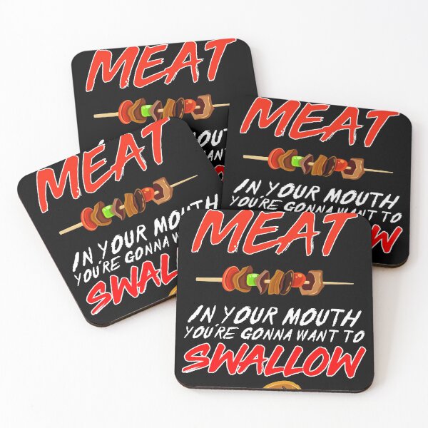 Item preview, Dirty Adult Gift design | Meat in Your Mouth | BBQ Joke gift print designed and sold by Lisbob.