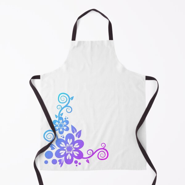 Item preview, Flower tendril pink purple blue turquoise designed and sold by ChrissiCreation.