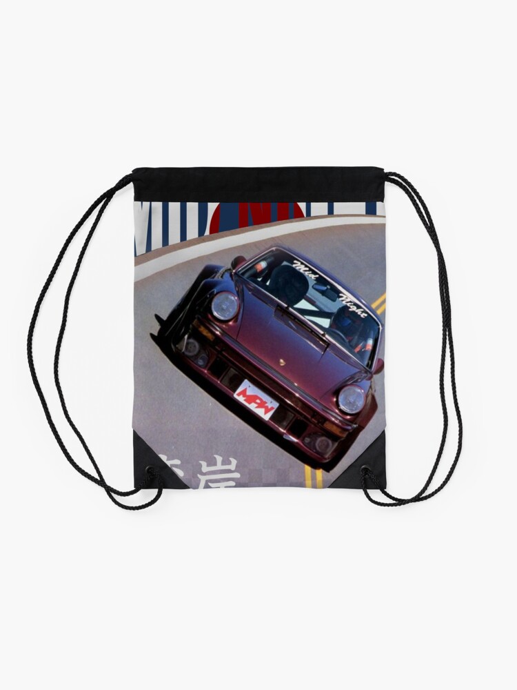 Alternate view of Mid Night Club Japan - Porsche 911 Drawstring Bag