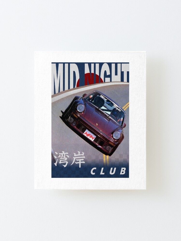 Alternate view of Mid Night Club Japan - Porsche 911 Mounted Print