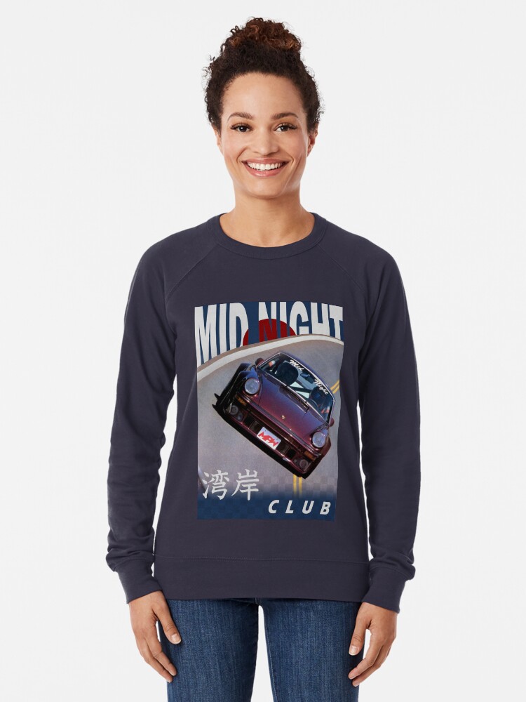 Alternate view of Mid Night Club Japan - Porsche 911 Lightweight Sweatshirt