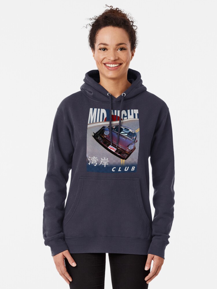 Alternate view of Mid Night Club Japan - Porsche 911 Pullover Hoodie