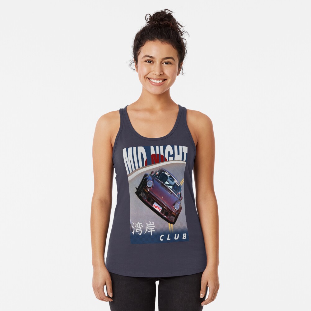 Mid Night Club Japan - Porsche 911 Racerback Tank Top