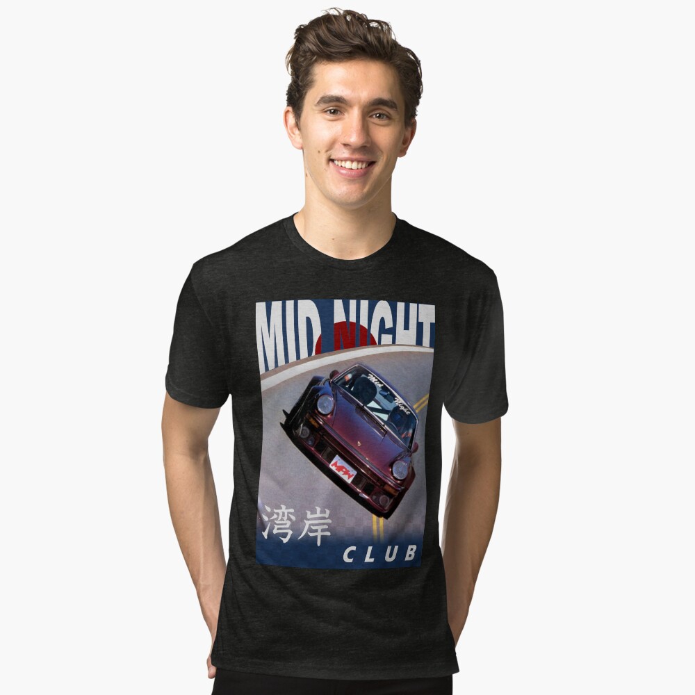 Mid Night Club Japan - Porsche 911 Tri-blend T-Shirt