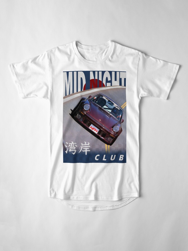 Alternate view of Mid Night Club Japan - Porsche 911 Long T-Shirt