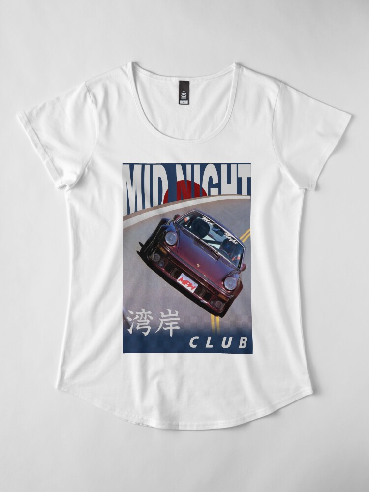 Alternate view of Mid Night Club Japan - Porsche 911 Premium Scoop T-Shirt