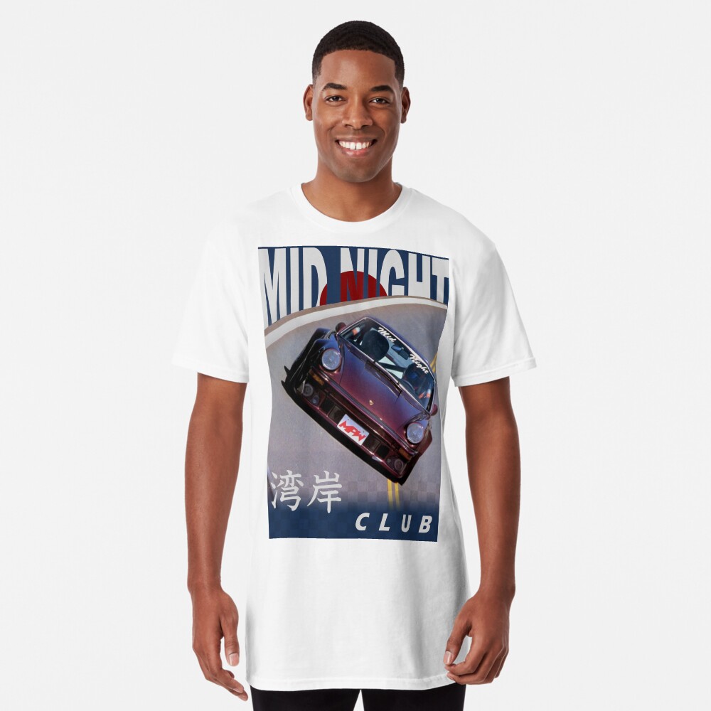 Mid Night Club Japan - Porsche 911 Long T-Shirt
