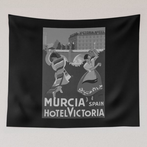 Item preview, Murica Spain Noire vintage travel poster designed and sold by stickart-marek.