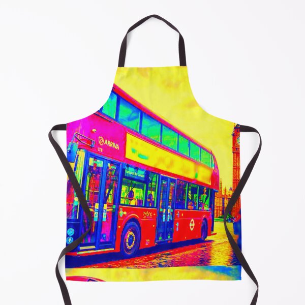 Item preview, London bus Big Ben vibrant landscape vibrancy cartoon collection designed and sold by Julieford.