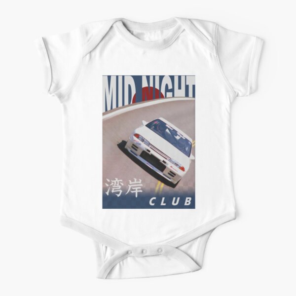 Mid Night Club Japan - Nissan R32 Short Sleeve Baby One-Piece
