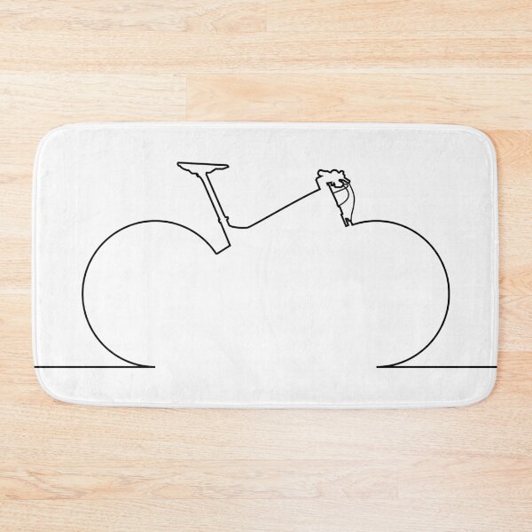 Item preview, Mountain Bike Black Outline designed and sold by RabeDesigns.