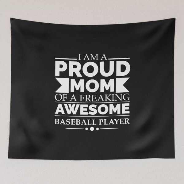 Item preview, Proud mom of awesome a baseball player. designed and sold by losttribe.