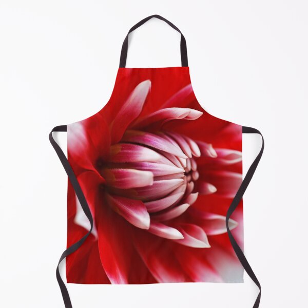 Artikelvorschau, Dahlie weiß mit roter Blüte entworfen und verkauft von Joy Watson - Natural Light Photography .