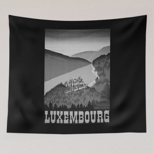 Item preview, Luxembourg Noire vintage travel poster designed and sold by stickart-marek.