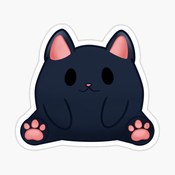 Item preview, Black Chibi Kitty designed and sold by Scaredmushroom.