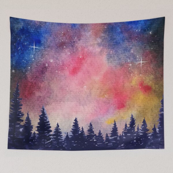 Item preview, Watercolor Starry Night designed and sold by Vector Scout Lab.