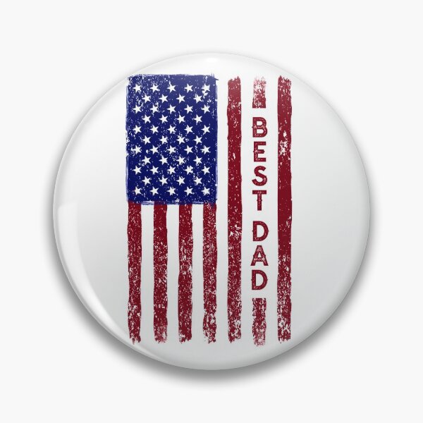 Item preview, Best Dad American Flag Vintage T-Shirt designed and sold by Casper Designer.