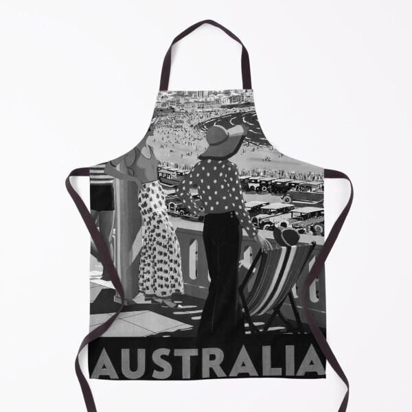 Item preview, Australia Noire vintage travel poster designed and sold by stickart-marek.