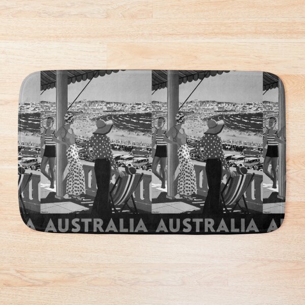 Item preview, Australia Noire vintage travel poster designed and sold by stickart-marek.