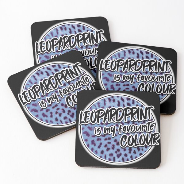 Item preview, Leo pattern in blue - leopard print designed and sold by MadandMean.