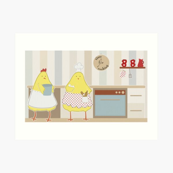 Time For Cooking Art Print
