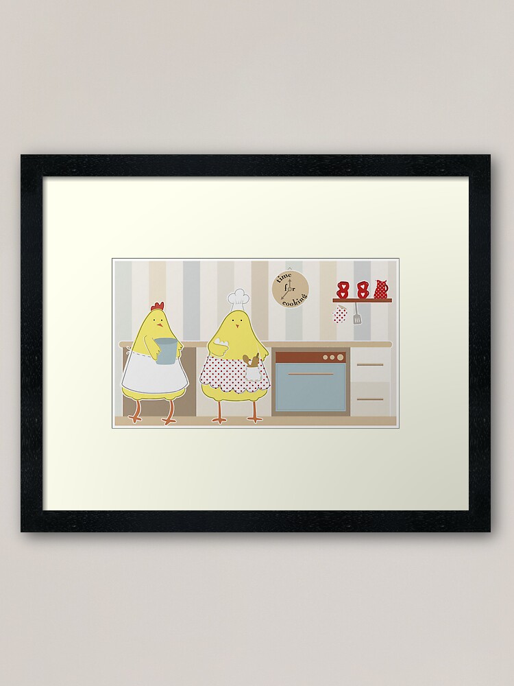 Alternate view of Time For Cooking Framed Art Print