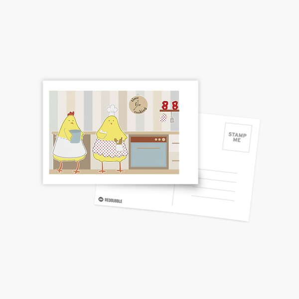 Time For Cooking Postcard