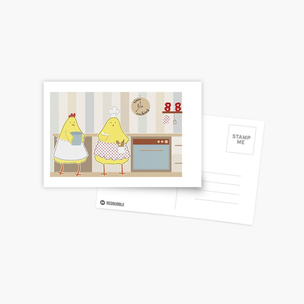 Time For Cooking Postcard
