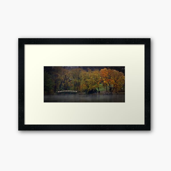 Autumn Colours - Lake Daylesford Framed Art Print
