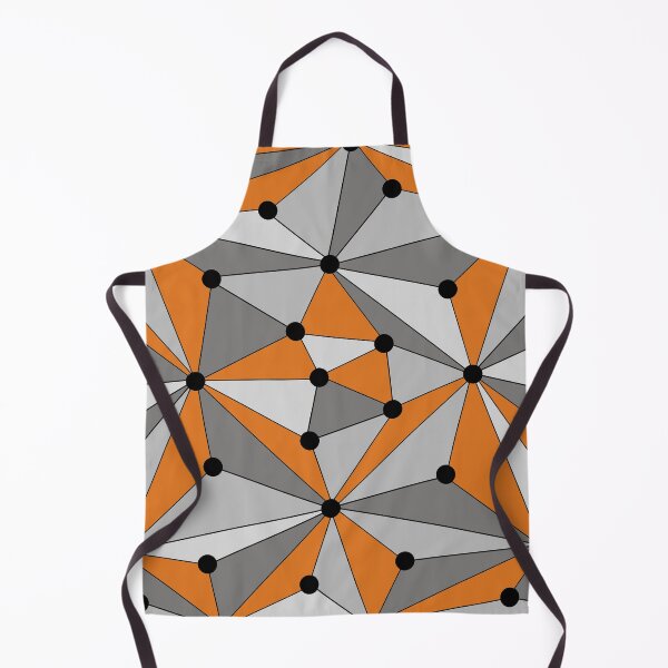 Item preview, Abstract geometric pattern - orange and gray. designed and sold by K.S ART.