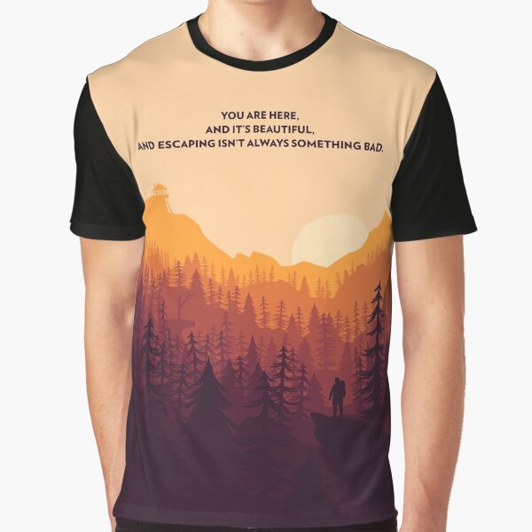 Item preview, Firewatch Minimalist Quote designed and sold by Stibo.