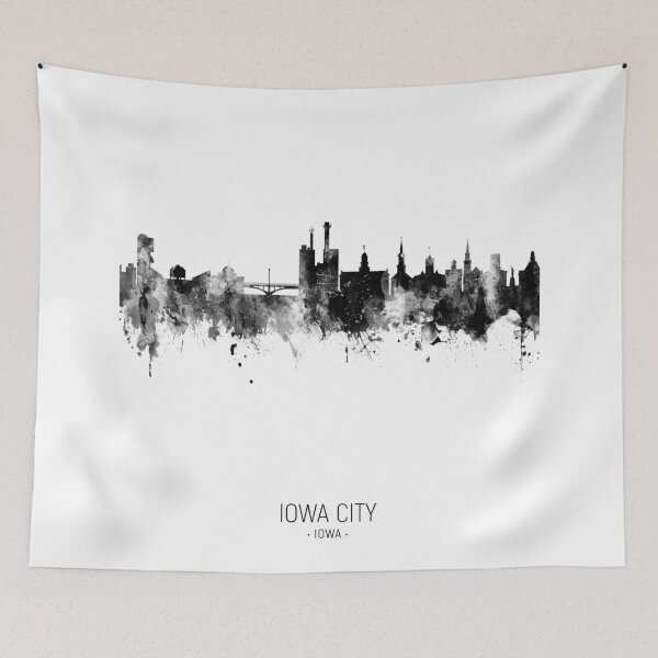 Artikelvorschau, Iowa City Iowa Skyline entworfen und verkauft von ArtPrints.