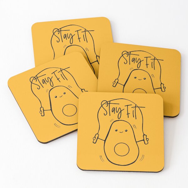 Item preview, Avocado Fitness Hand-Free Drawing designed and sold by GrimButterfly.