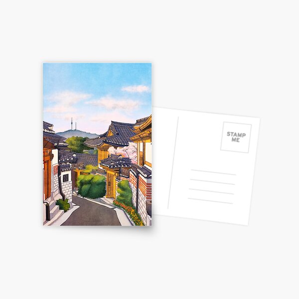 Item preview, Bukchon Hanok Village designed and sold by s1ngs0ng.
