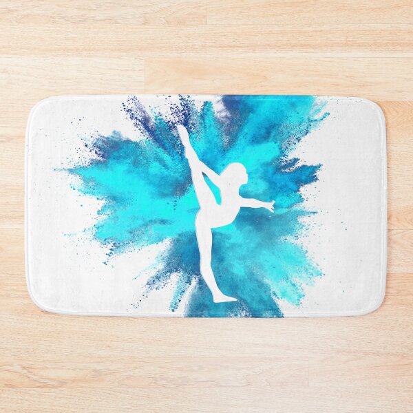 Item preview, Gymnast Silhouette - Blue Explosion  designed and sold by Flexiblepeople.