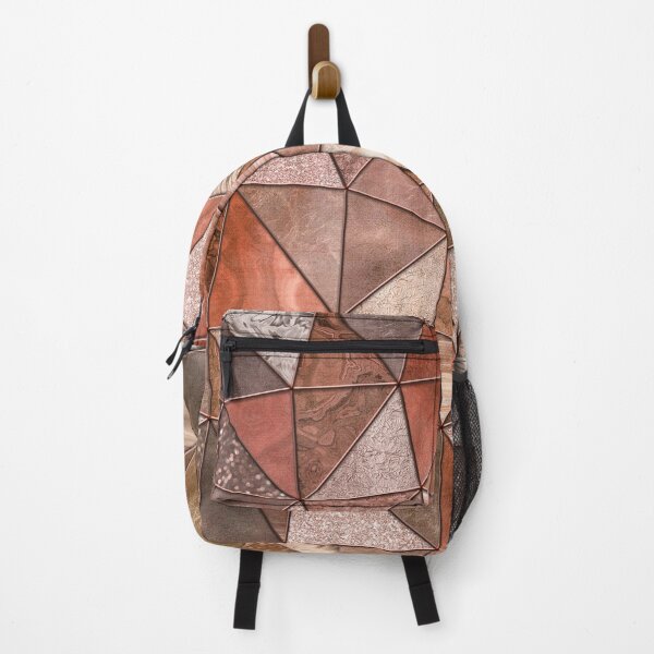 Item preview, Stained Glass Style Triangles Ombre Copper designed and sold by artsandsoul.