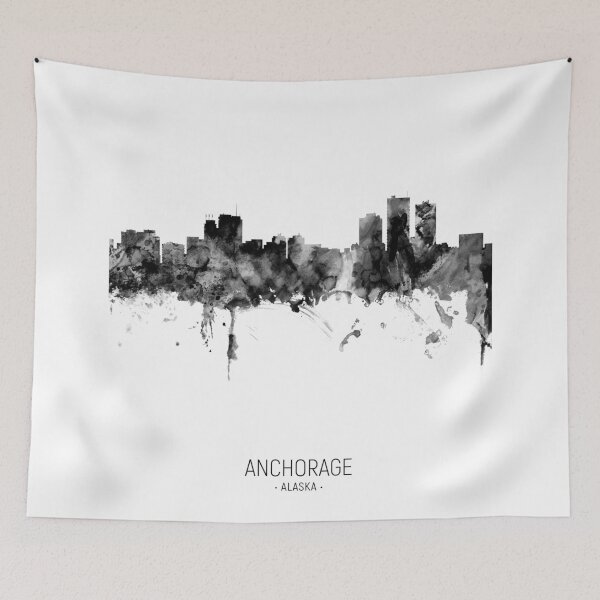 Item preview, Anchorage Alaska Skyline designed and sold by ArtPrints.