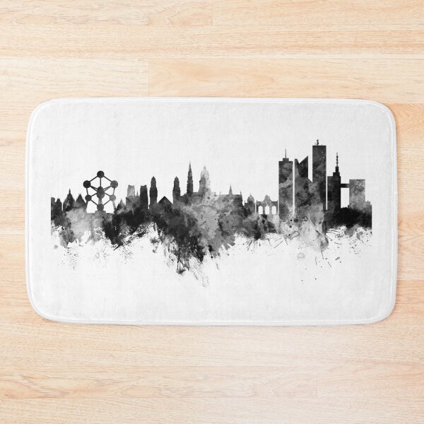 Item preview, Brussels Belgium Skyline designed and sold by ArtPrints.