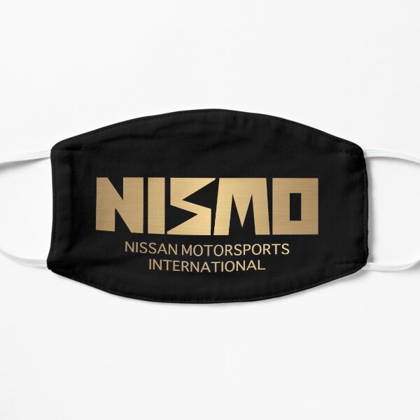 Retro Gold and Black Nismo Nissan Motorsport Logo Flat Mask