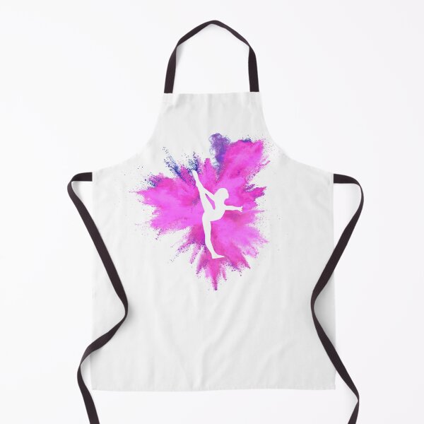 Item preview, Gymnast Silhouette - Pink Explosion  (On Black)  designed and sold by Flexiblepeople.
