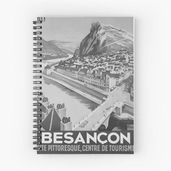 Item preview, Besancon Noire vintage travel poster designed and sold by stickart-marek.
