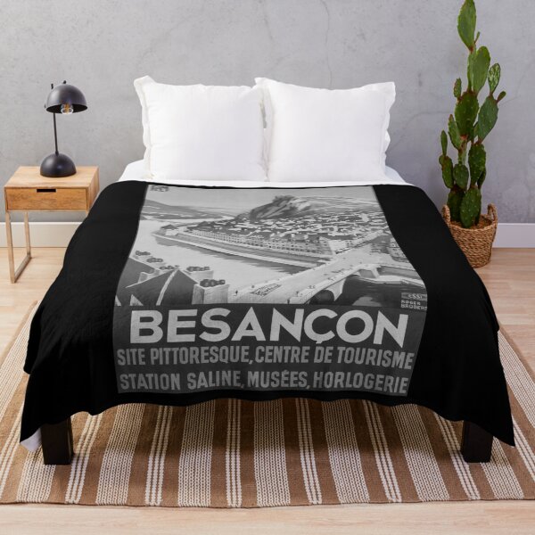 Item preview, Besancon Noire vintage travel poster designed and sold by stickart-marek.