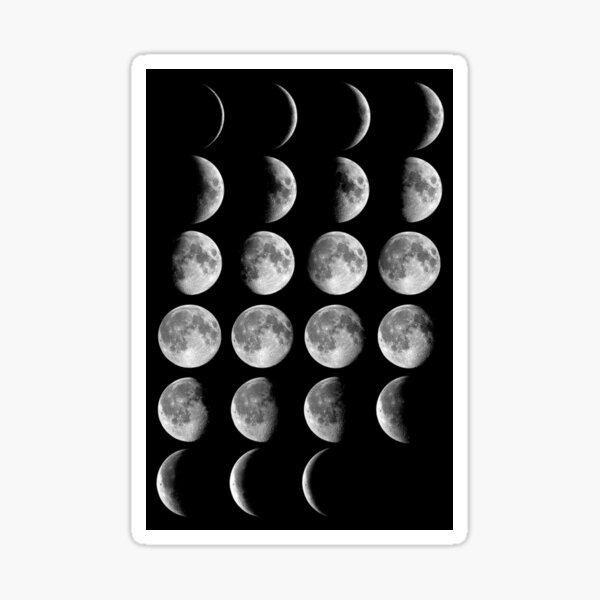 Moon Phases Sticker