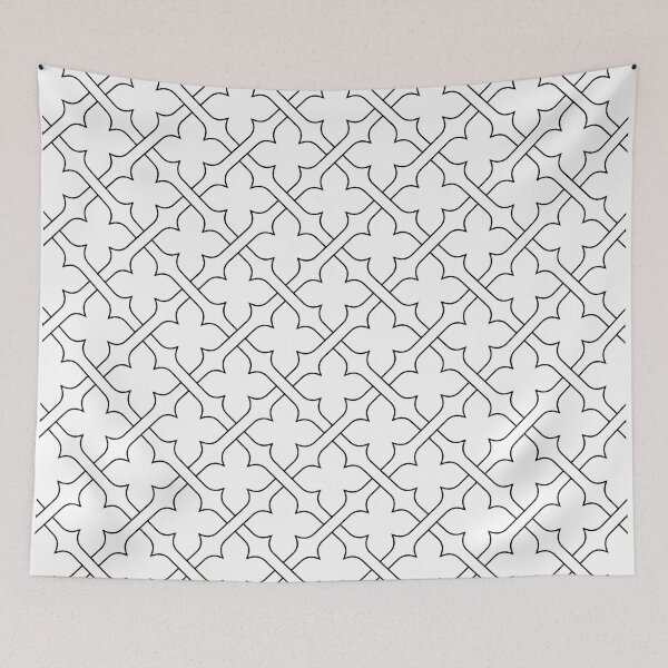 Item preview, seamless pattern, black and white - geometric ornamental Design Grid designed and sold by ohaniki.