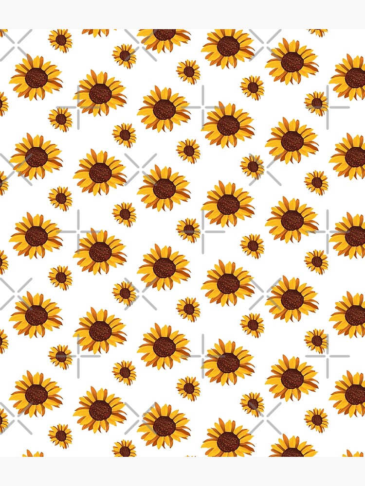 CUTE SEAMLESS SUNFLOWER PATTERN by iBruster