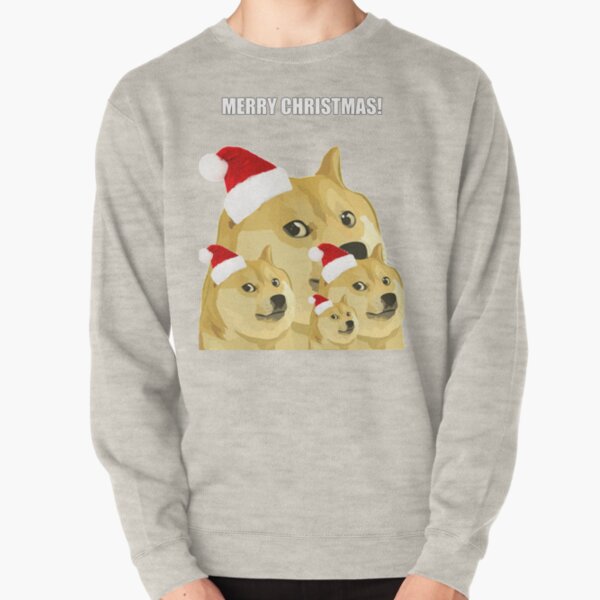 Doge Christmas Sweatshirts Hoodies Redbubble - such christmas doge sweater w doge skin roblox