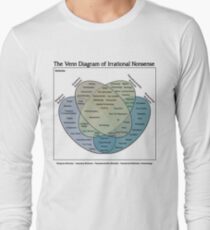 The Venn Diagram of Irrational Nonsense (White T) Long Sleeve T-Shirt