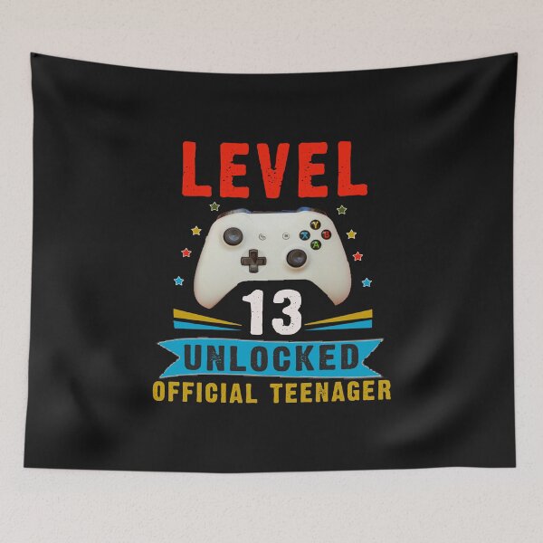 Item preview, Level 13 Unlocked Official Teenager Birthday Gift T-Shirt designed and sold by bestdesigns2020.